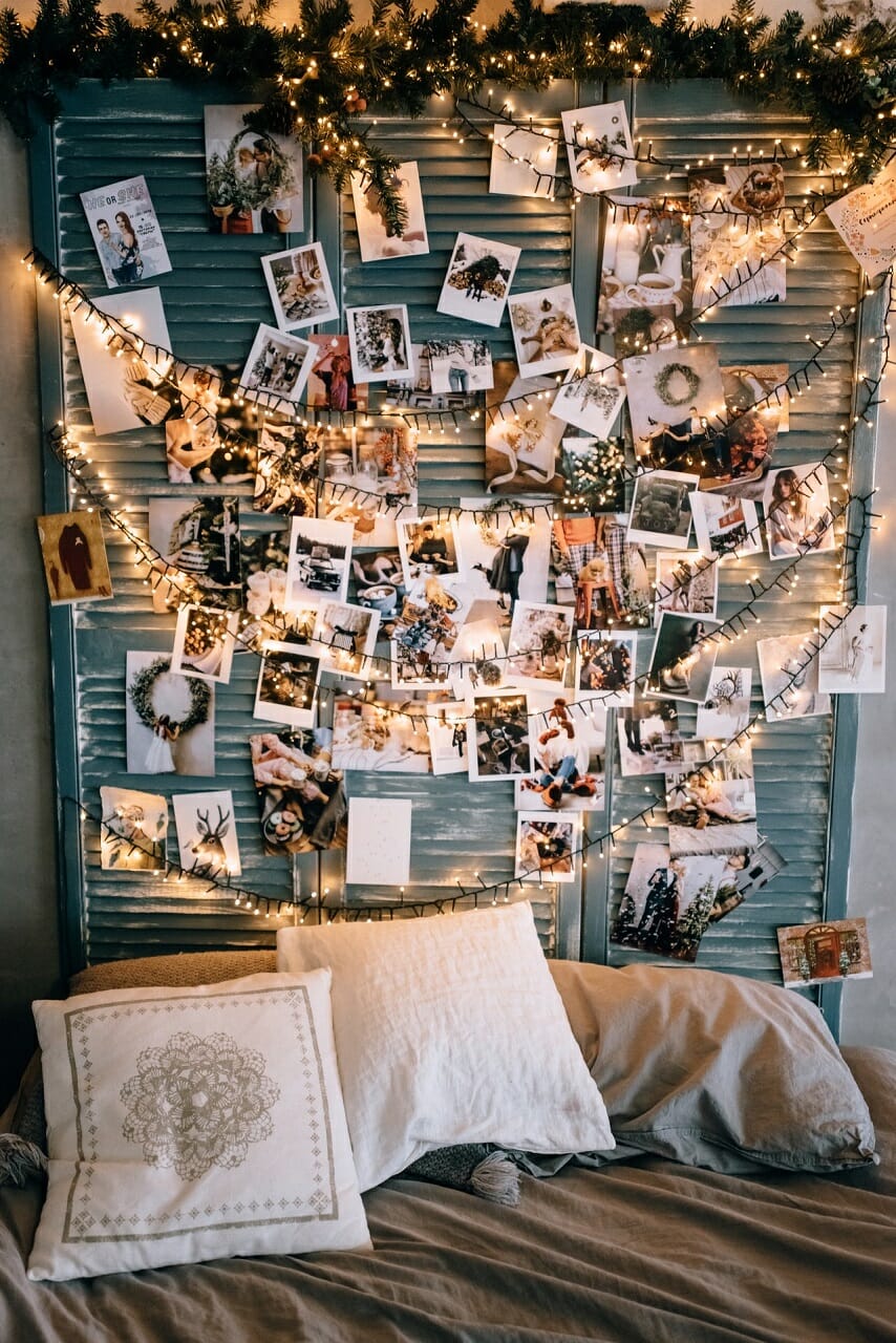 festive atmosphere in cozy room
