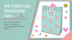 how to make a bag from wrapping paper