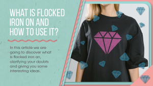 what is flocked iron on