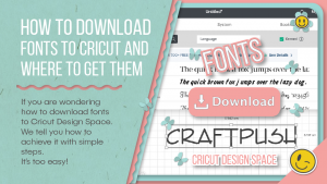 how to download fonts to cricut
