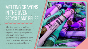 melting crayons in oven