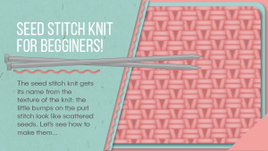 Seed stitch knit