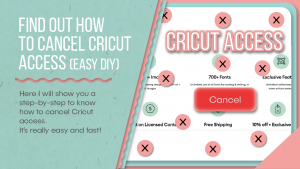 how to cancel Cricut access
