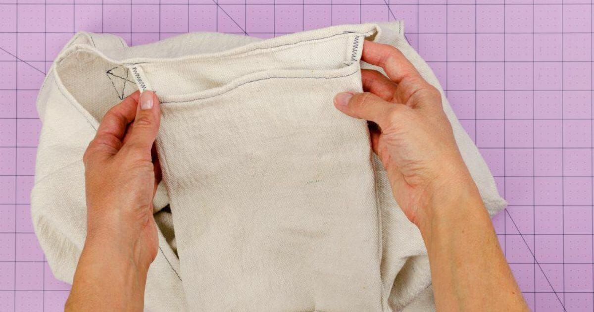 making tote bag with pocket